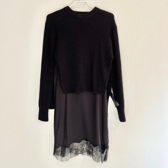 AllSaints Eloise long sleeve dress (2 pieces) - Picture 3 of 5